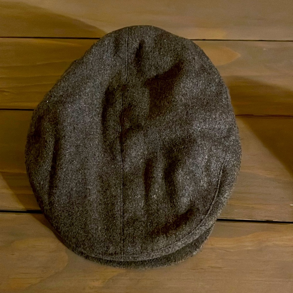 Grey Wool Men’s Peeky Blinder Hat